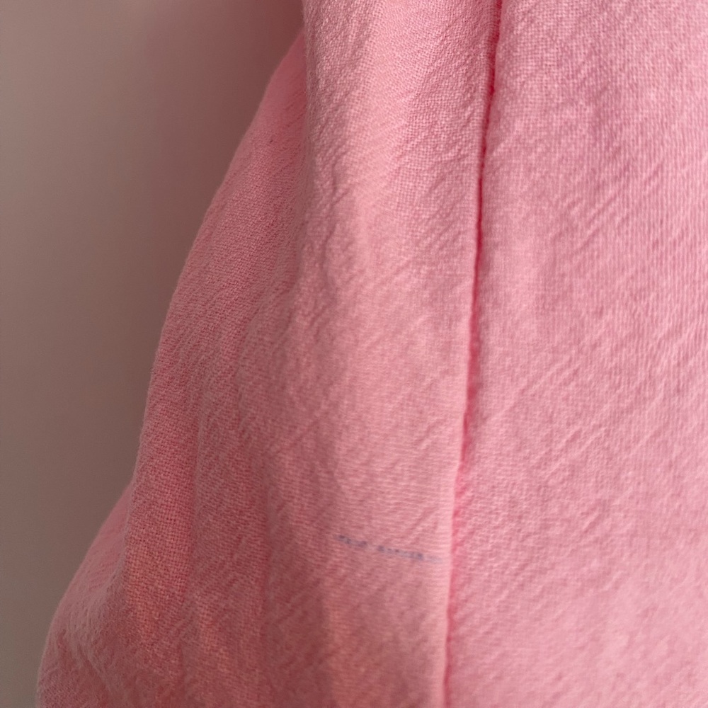 Pink puff sleeve tiered midi wrap dress - Picture 5 of 8